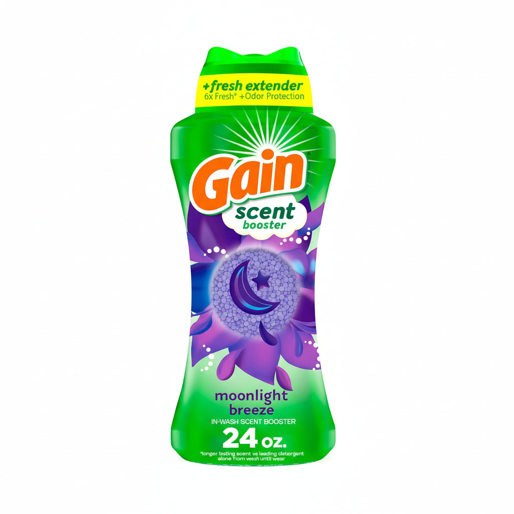 Gain In-Wash Laundry Scent Booster, Moonlight Breeze Scent, 24.0 OZ, Fresh Extender + Odor Protection