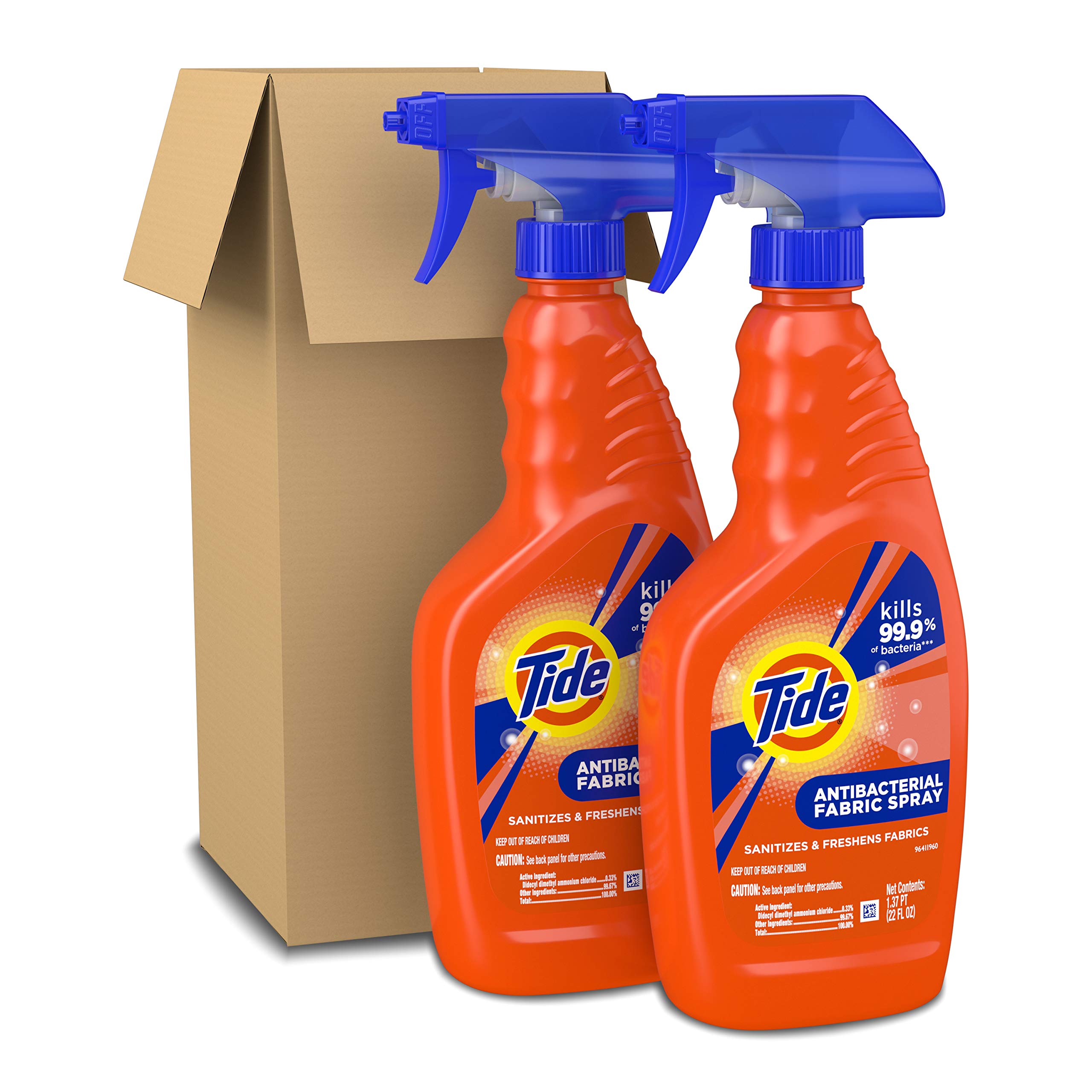Tide Antibacterial Fabric Spray, 2 count, 22 fl oz each