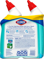 CLOROX Toilet Bowl Cleaner Clinging Bleach Gel, Ocean Mist, 24 Fl Oz, Pack of 2 (Package May Vary)
